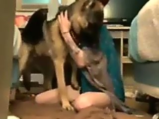 Woman fucked by dog